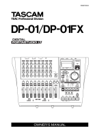 Tascam DP-01 - Owners Manual 